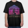 Skate Or Die, Tricou Oversize Barbati (Unisex)