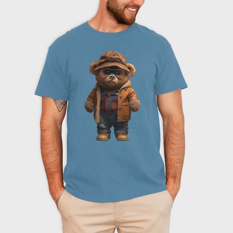 Vintage Teddy Bear, Tricou Barbati (Unisex)