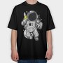 Space Banana, Tricou Oversize Barbati (Unisex)