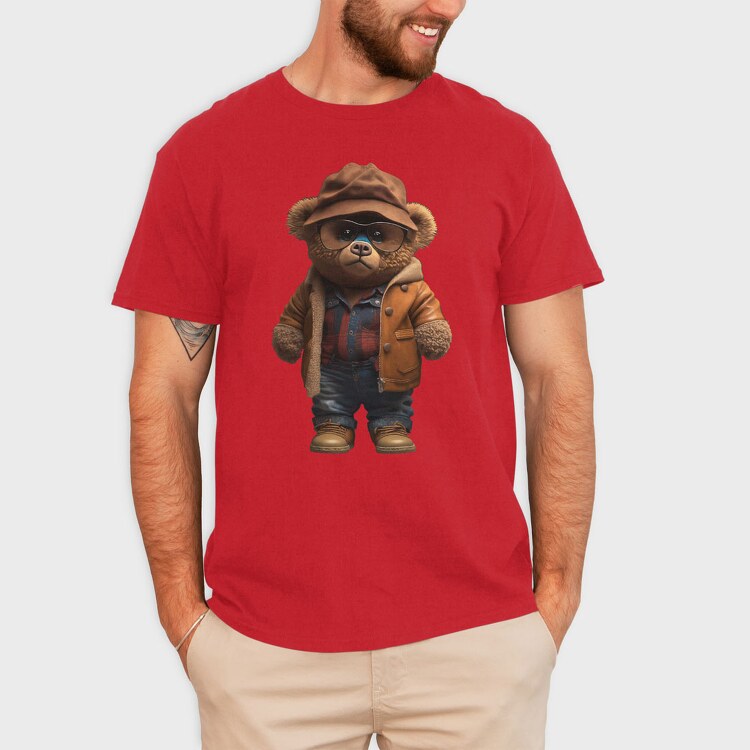Vintage Teddy Bear, Tricou Barbati (Unisex)