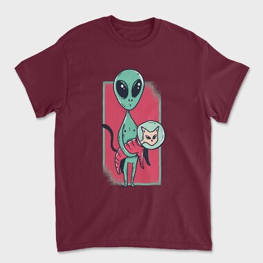 Tricou Barbati (Unisex), Alien Cat