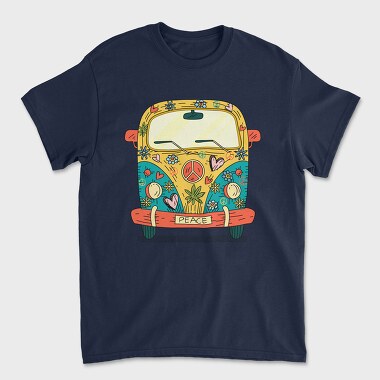 Tricou Barbati (Unisex), Hippie Van