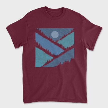 Tricou Barbati (Unisex), Geometric Mountains