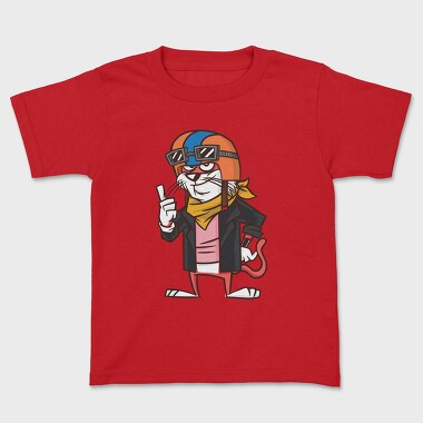 Tricou Copii, Cat Biker