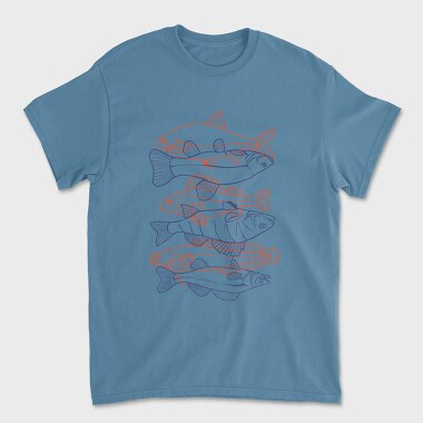 Tricou Barbati (Unisex), Fish Set Color