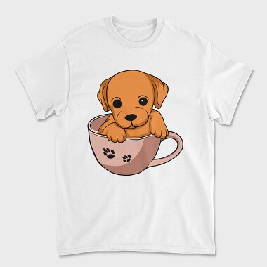 Coffee Cup Dog, Tricou Barbati (Unisex)