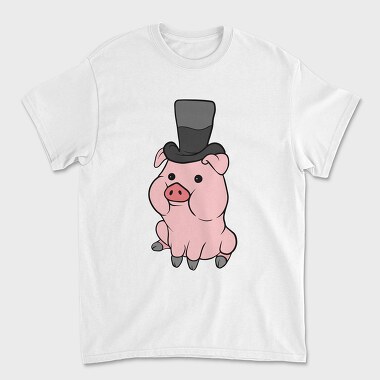 Tricou Barbati (Unisex), Cute Pig Hat