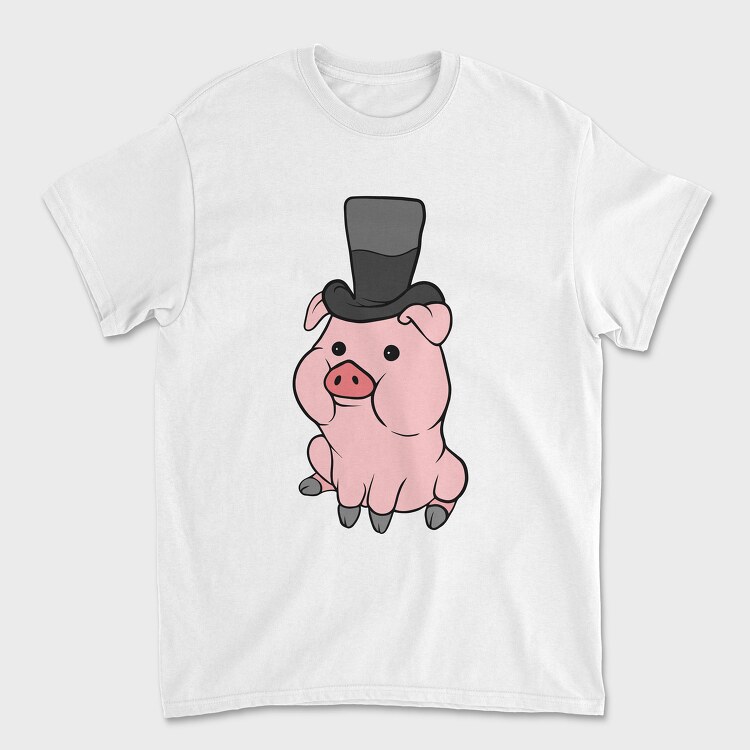 Cute Pig Hat, Tricou Barbati (Unisex)