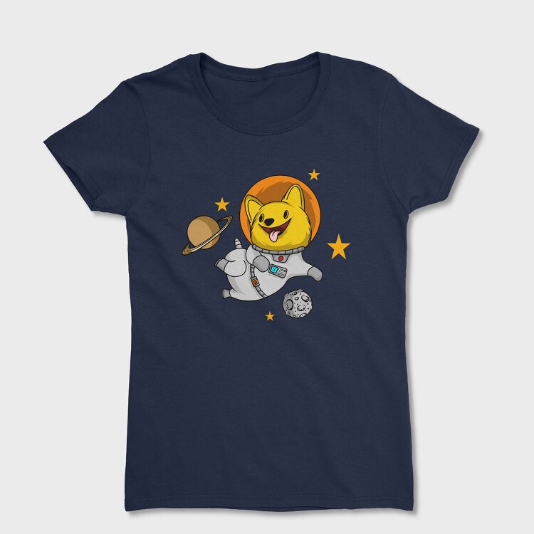 Tricou Femei, Dog in Space