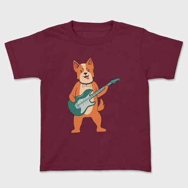 Dog Playing Guitar 1, Tricou Copii