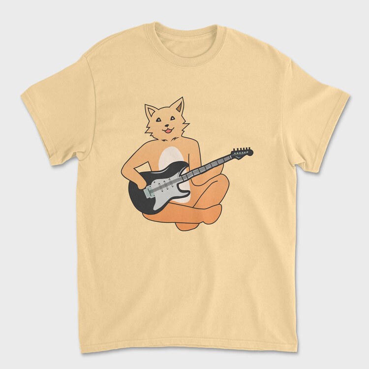 Tricou Barbati (Unisex), Dog Playing Guitar 12