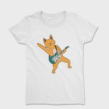 Dog Playing Guitar 15, Tricou Femei