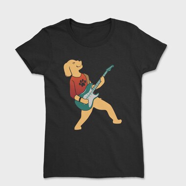 Dog Playing Guitar 4, Tricou Femei