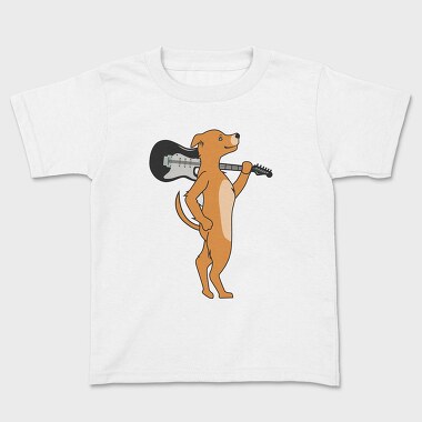 Dog Playing Guitar 6, Tricou Copii