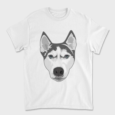 Husky Portrait, Tricou Barbati (Unisex)