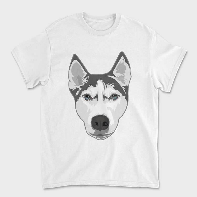 Tricou Barbati (Unisex), Husky Portrait