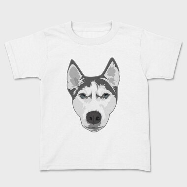 Husky Portrait, Tricou Copii