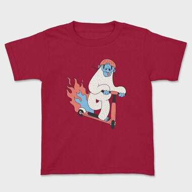 Tricou Copii, Yeti Scooter