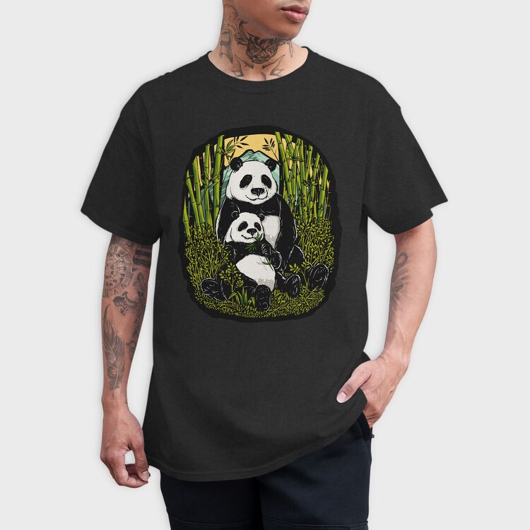Panda Bamboo Paradise, Tricou Barbati (Unisex)