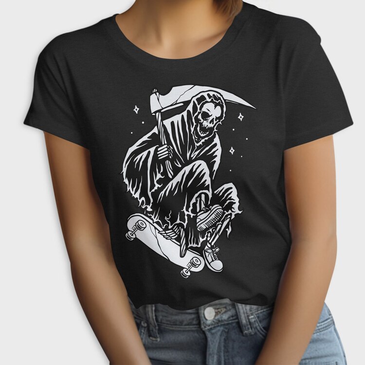 Skateboard Grim Reaper 1, Tricou Femei