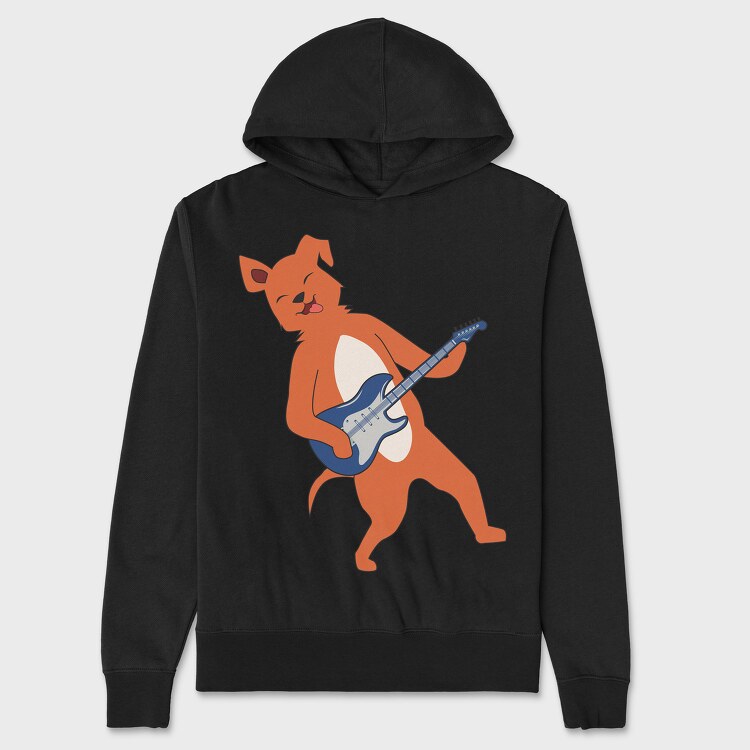 Hanorac Barbati (Unisex), Dog Playing Guitar 14