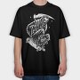 Skateboard Grim Reaper 1, Tricou Oversize Barbati (Unisex)