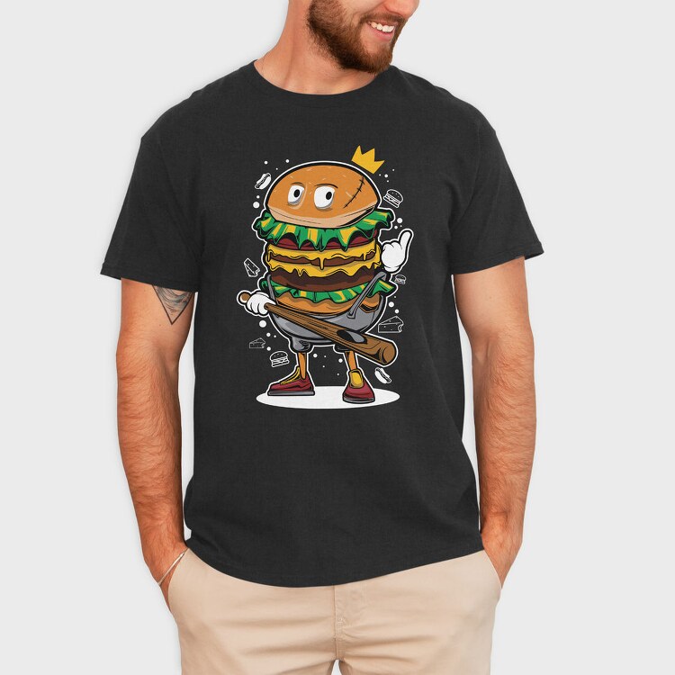 King Burger, Tricou Barbati (Unisex)