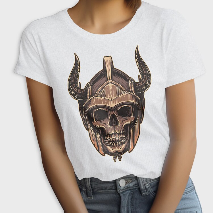 Viking Skull Horns 1, Tricou Femei