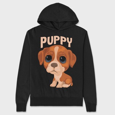 Cute Puppy, Hanorac Oversize Barbati (Unisex)