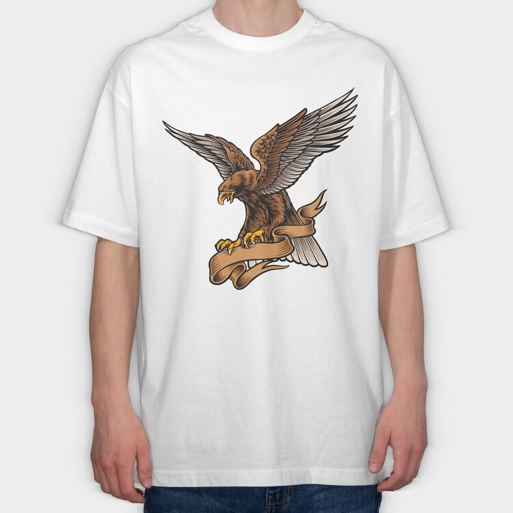 Eagle Banner, Tricou Oversize Barbati (Unisex)