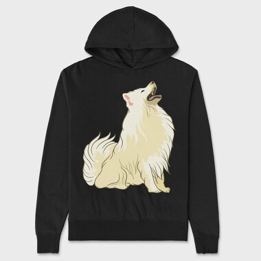 Dog Drawing, Hanorac Oversize Barbati (Unisex)