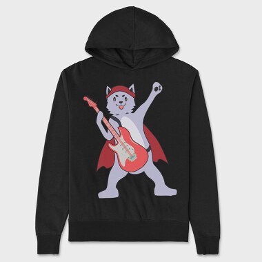 Dog Playing Guitar 5, Hanorac Oversize Barbati (Unisex)