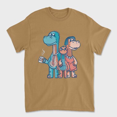 Tricou Barbati (Unisex), Dinosaur Family