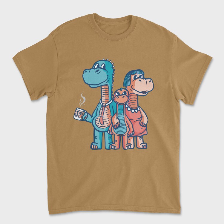 Dinosaur Family, Tricou Barbati (Unisex)