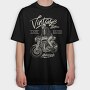 Vintage Cafe Racer, Tricou Oversize Barbati (Unisex)
