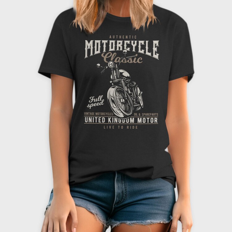 Vintage Motorcycle Ride, Tricou Barbati (Unisex)