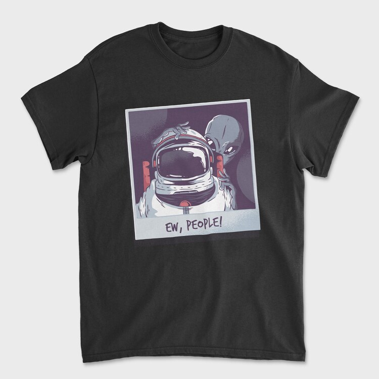 Astronaut Alien, Tricou Barbati (Unisex)