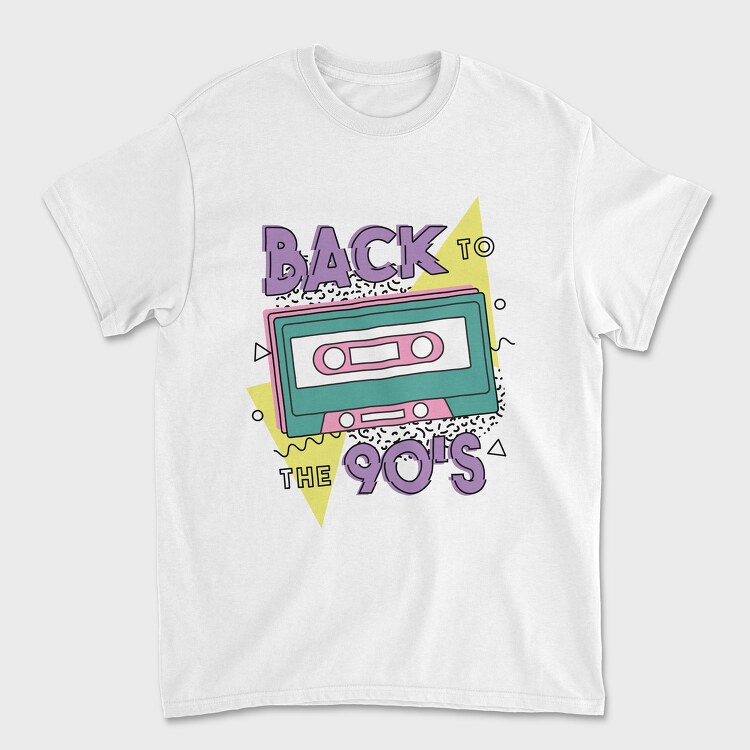 Back To The 90S, Tricou Barbati (Unisex)