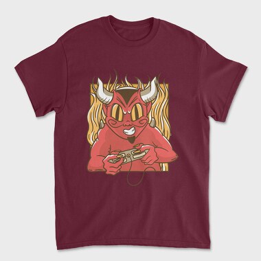 Tricou Barbati (Unisex), Devil Gamer