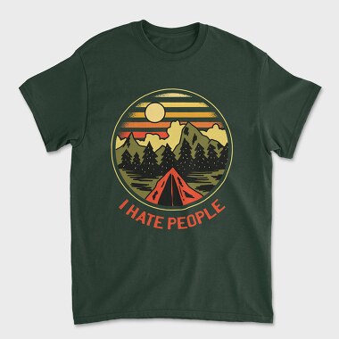 Tricou Barbati (Unisex), Camping Retro