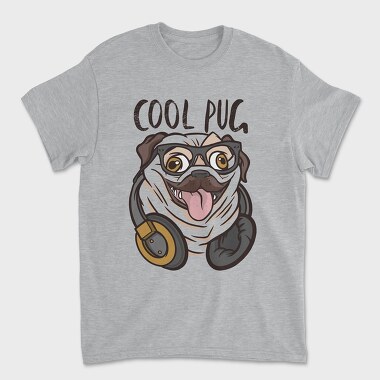 Tricou Barbati (Unisex), Pug Cool