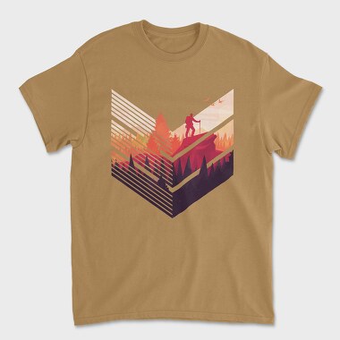 Tricou Barbati (Unisex), Geometric Forest