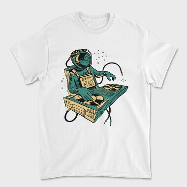 Tricou Barbati (Unisex), Astronaut Dj