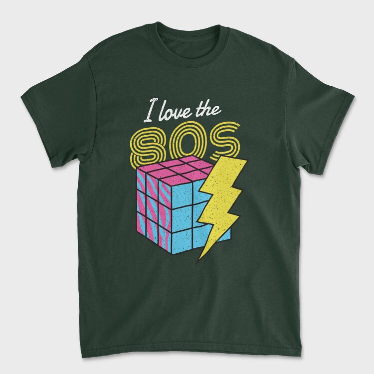 I Love the 80's, Tricou Barbati (Unisex)