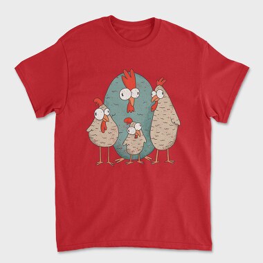 Tricou Barbati (Unisex), Crazy Chickens