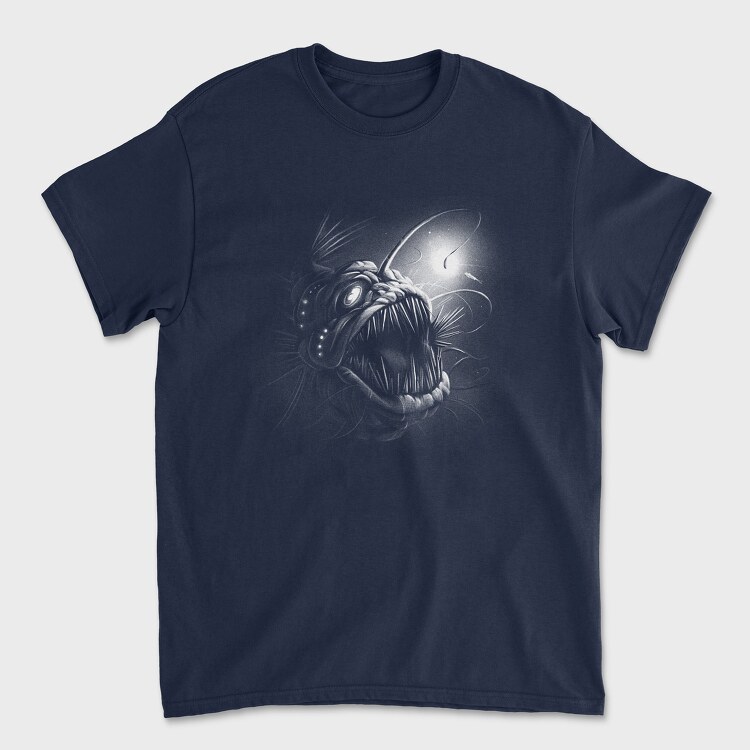 Angler Fish Deep Sea, Tricou Barbati (Unisex)