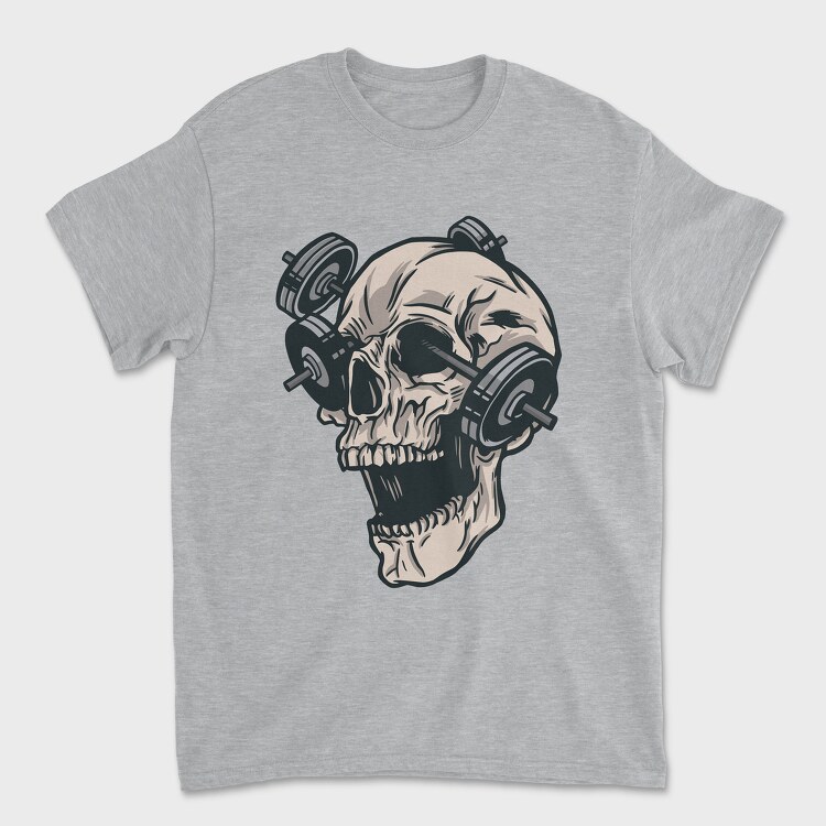 Skull Gym, Tricou Barbati (Unisex)