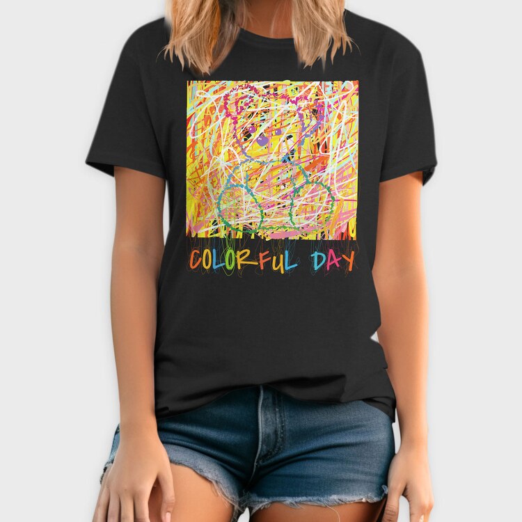 Colorful Day Teddy Bear, Tricou Barbati (Unisex)