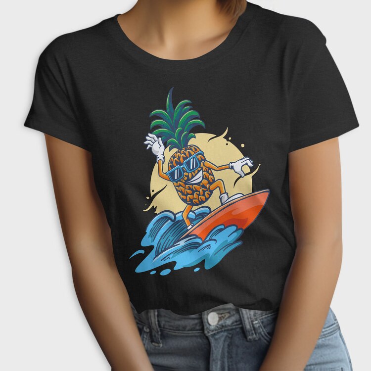 Pineapple Surfer, Tricou Femei