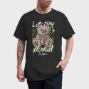 Lets Play Hard Teddy Bear, Tricou Barbati (Unisex)